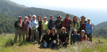 Wilderness group in Big Sur