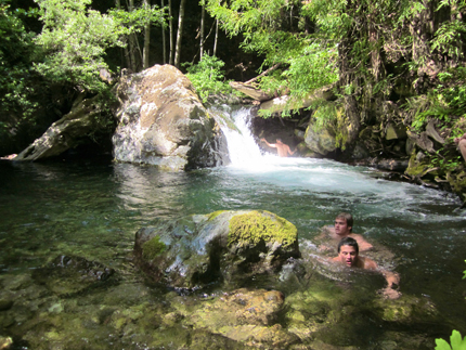 Secret swimming hole