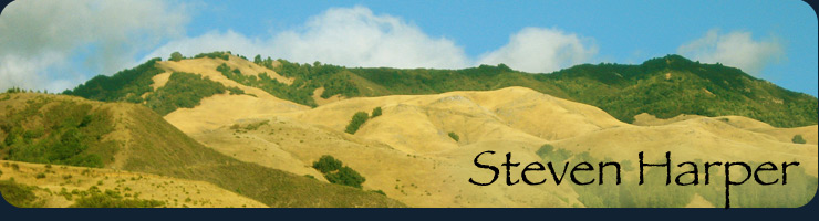 Steven Harper, image of Big Sur hills in summer