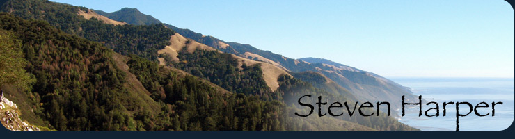 Image of Big Sur hills and ocean